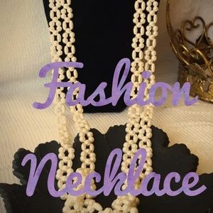 Elegant Faux Pearl Long 48 Inch Necklace